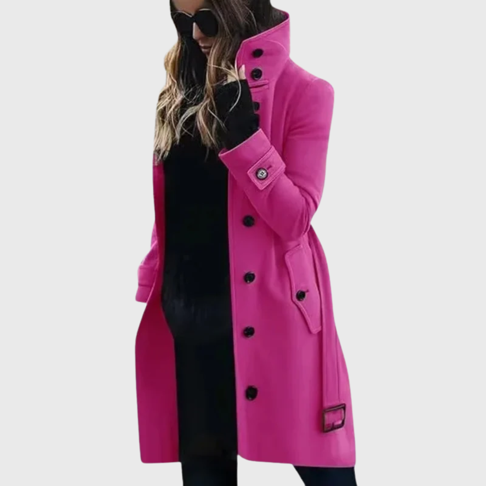 Women's Water-Repellent Long Trench Coat