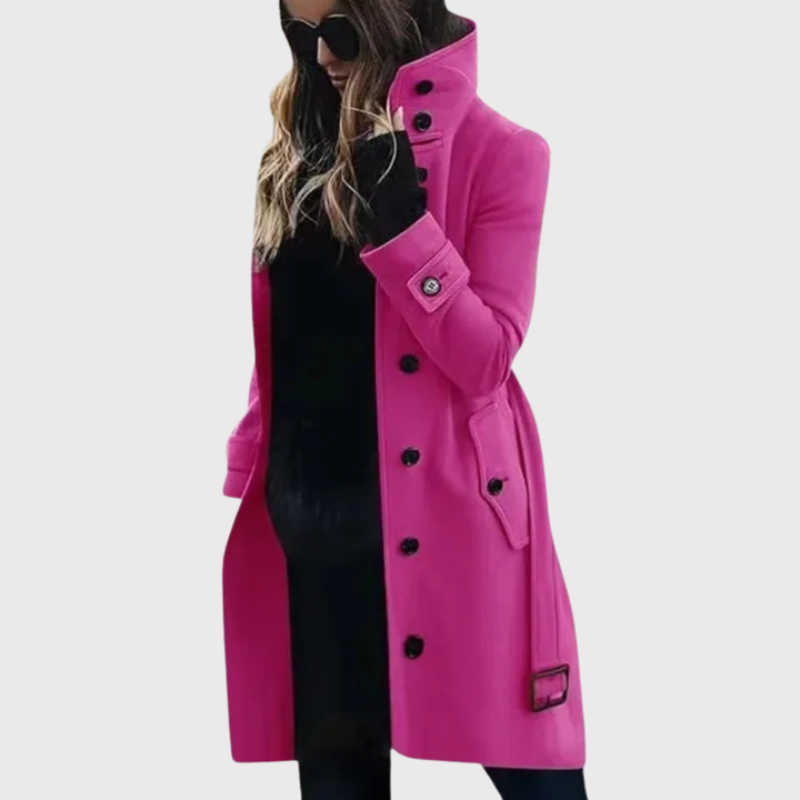 Women's Water-Repellent Long Trench Coat