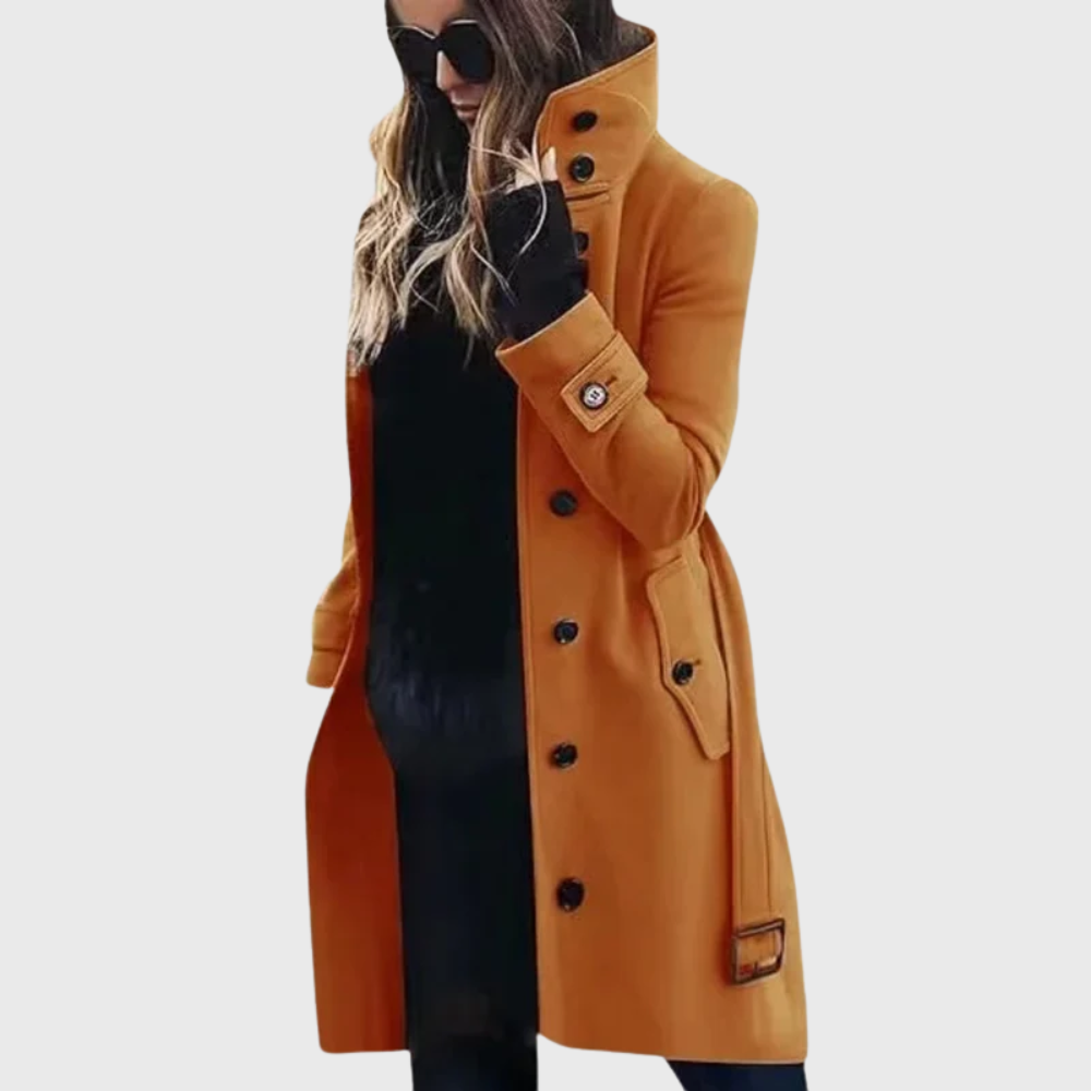 Women's Water-Repellent Long Trench Coat