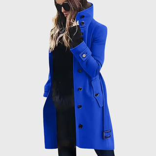 Women's Water-Repellent Long Trench Coat