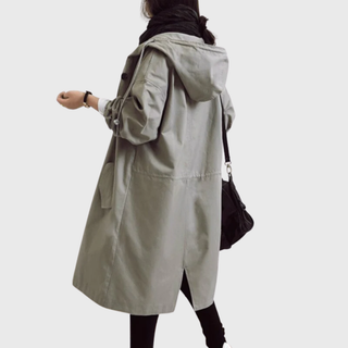Women's Waterproof Belted Trench Coat
