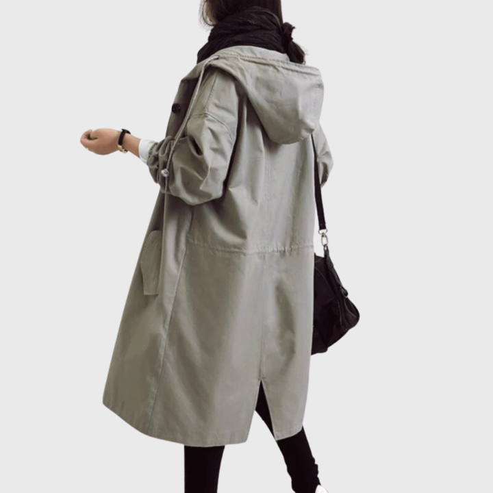 Women's Waterproof Belted Trench Coat