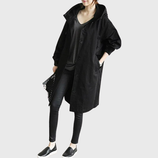 Women's Waterproof Belted Trench Coat