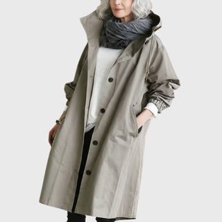 Women's Waterproof Belted Trench Coat