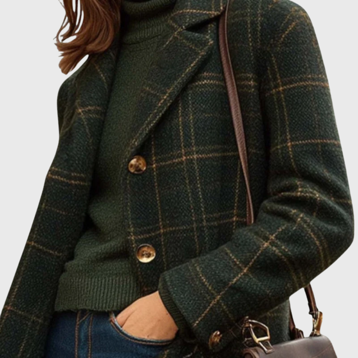 Women's Warm Wool-Blend Overcoat