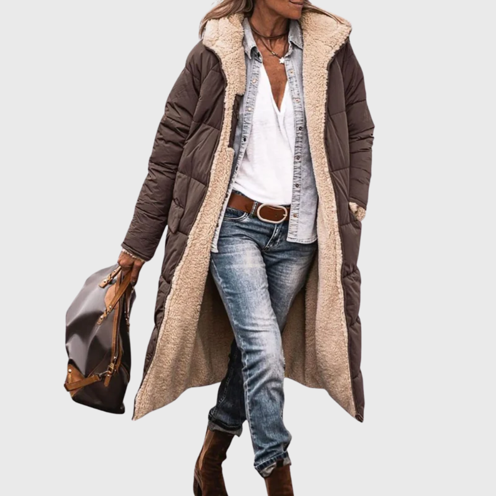Women's Reversible Padded Puffer Coat