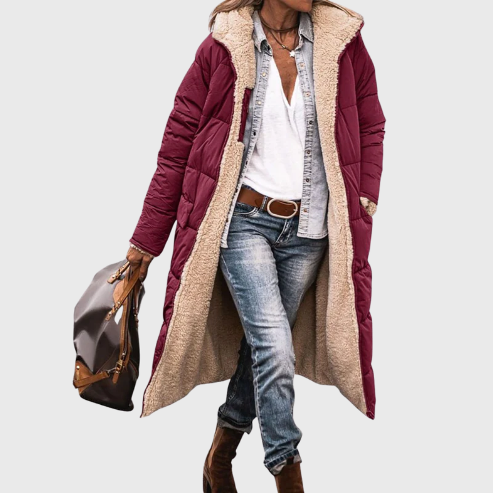Women's Reversible Padded Puffer Coat