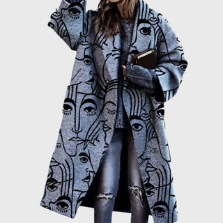 Women's Elegant Longline Wrap Coat