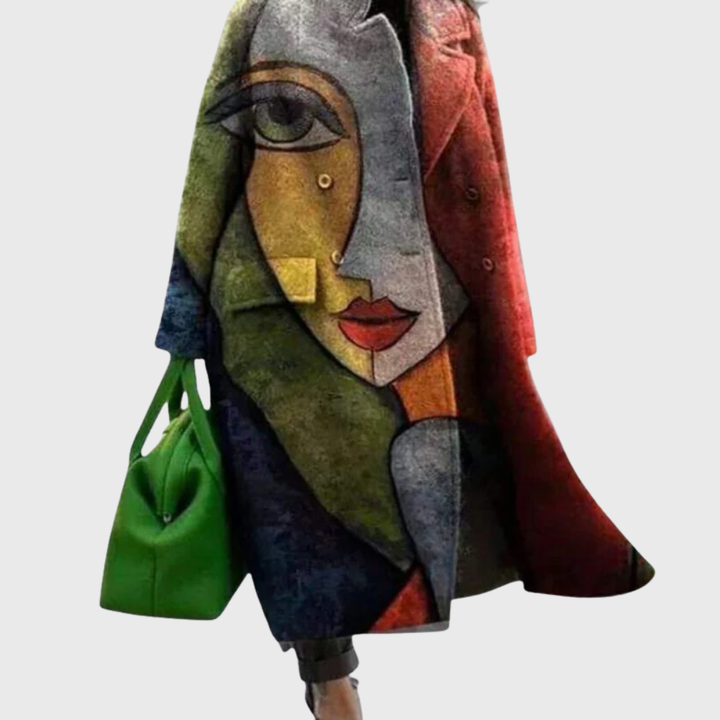 Women's Elegant Longline Wrap Coat