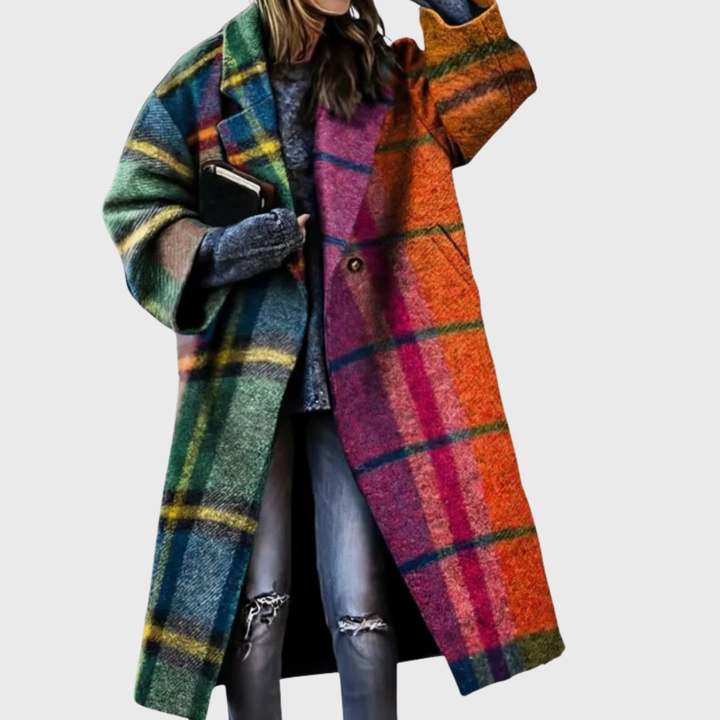 Women's Elegant Longline Wrap Coat
