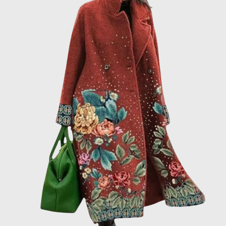 Women's Elegant Longline Wrap Coat