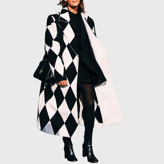 Women's Elegant Longline Wrap Coat