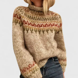 Women's Fair Isle Turtleneck Sweater