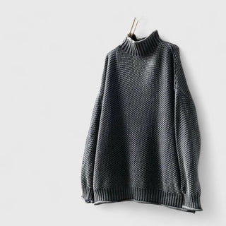 Women's Textured Mock Neck Sweater