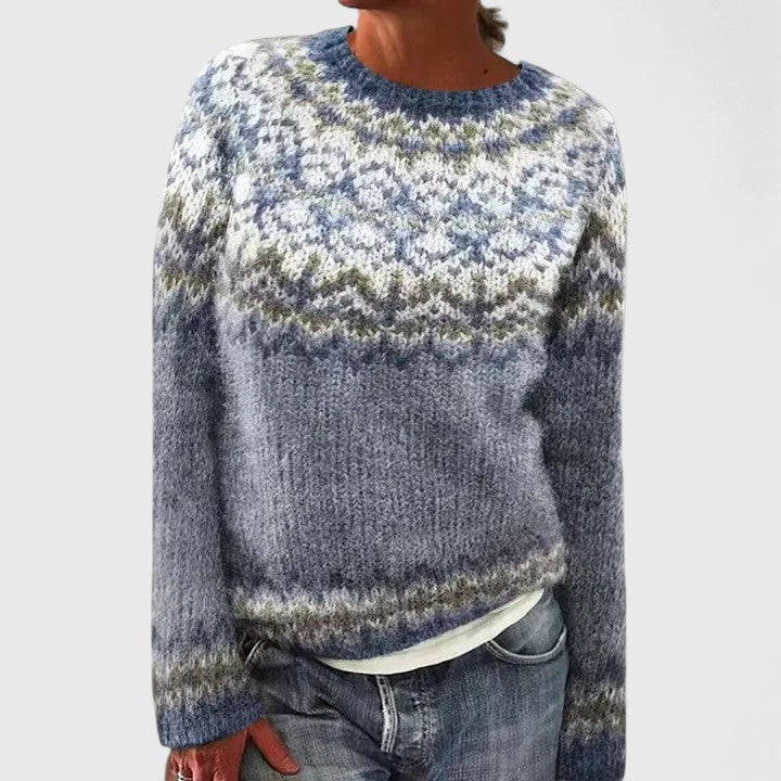 Women's Fair Isle Crew Neck Sweater