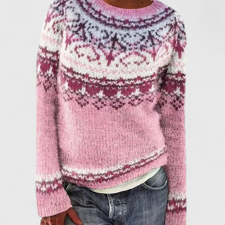 Women's Fair Isle Crew Neck Sweater