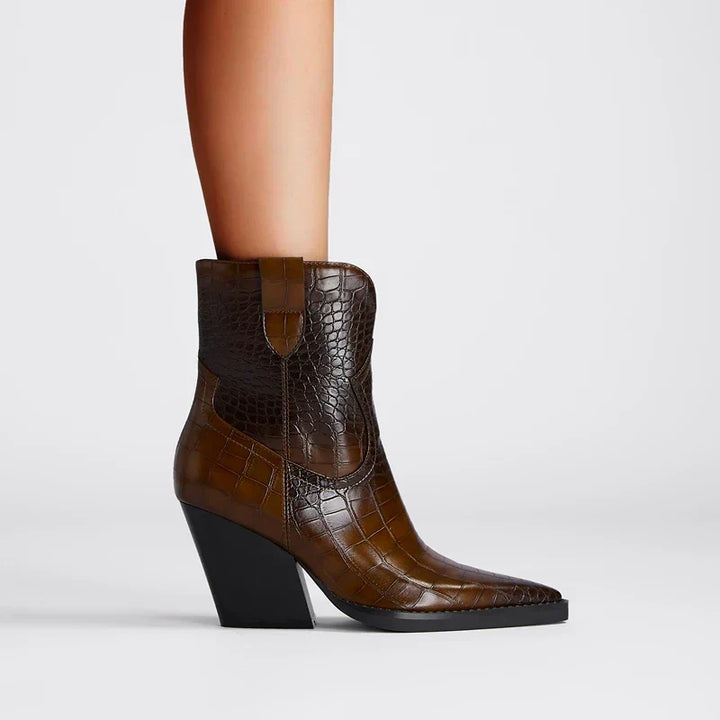 Women's Classic Block Heel Ankle Boots