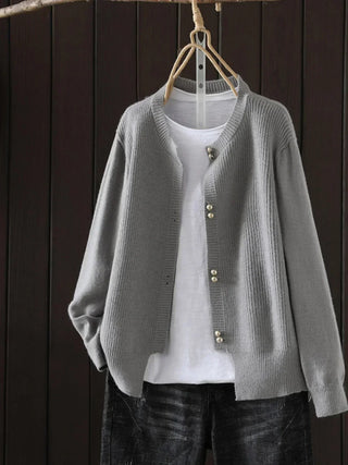 Women's Button Front Ribbed Sweater
