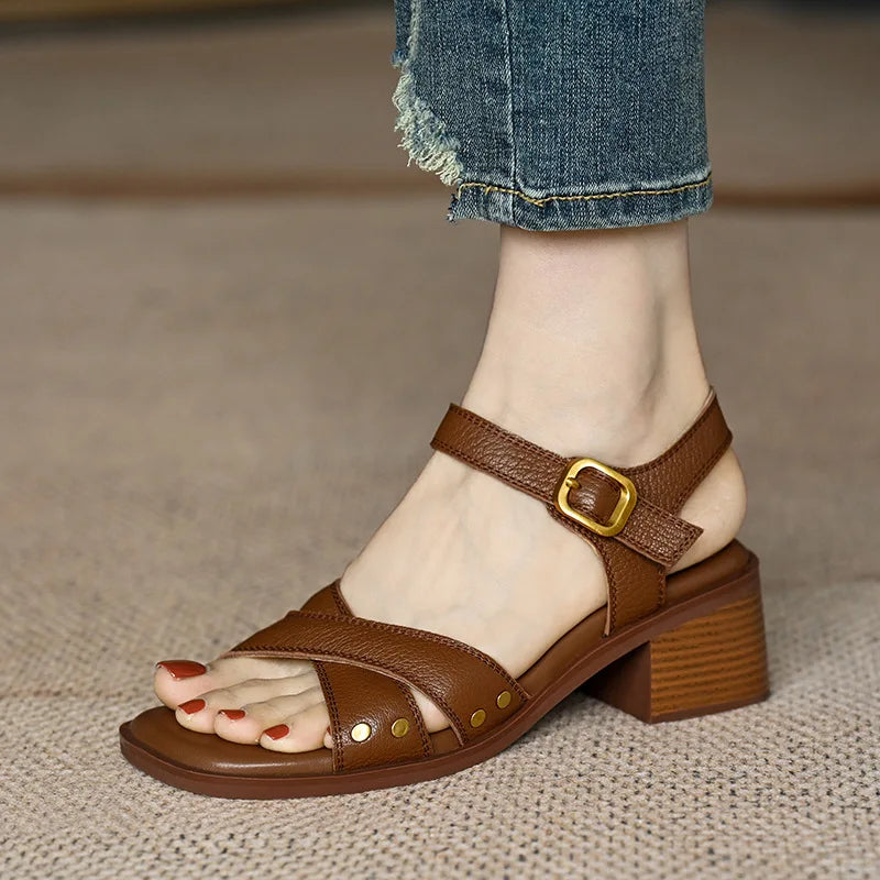 Fiorella™| Heeled Open Toe Shoes