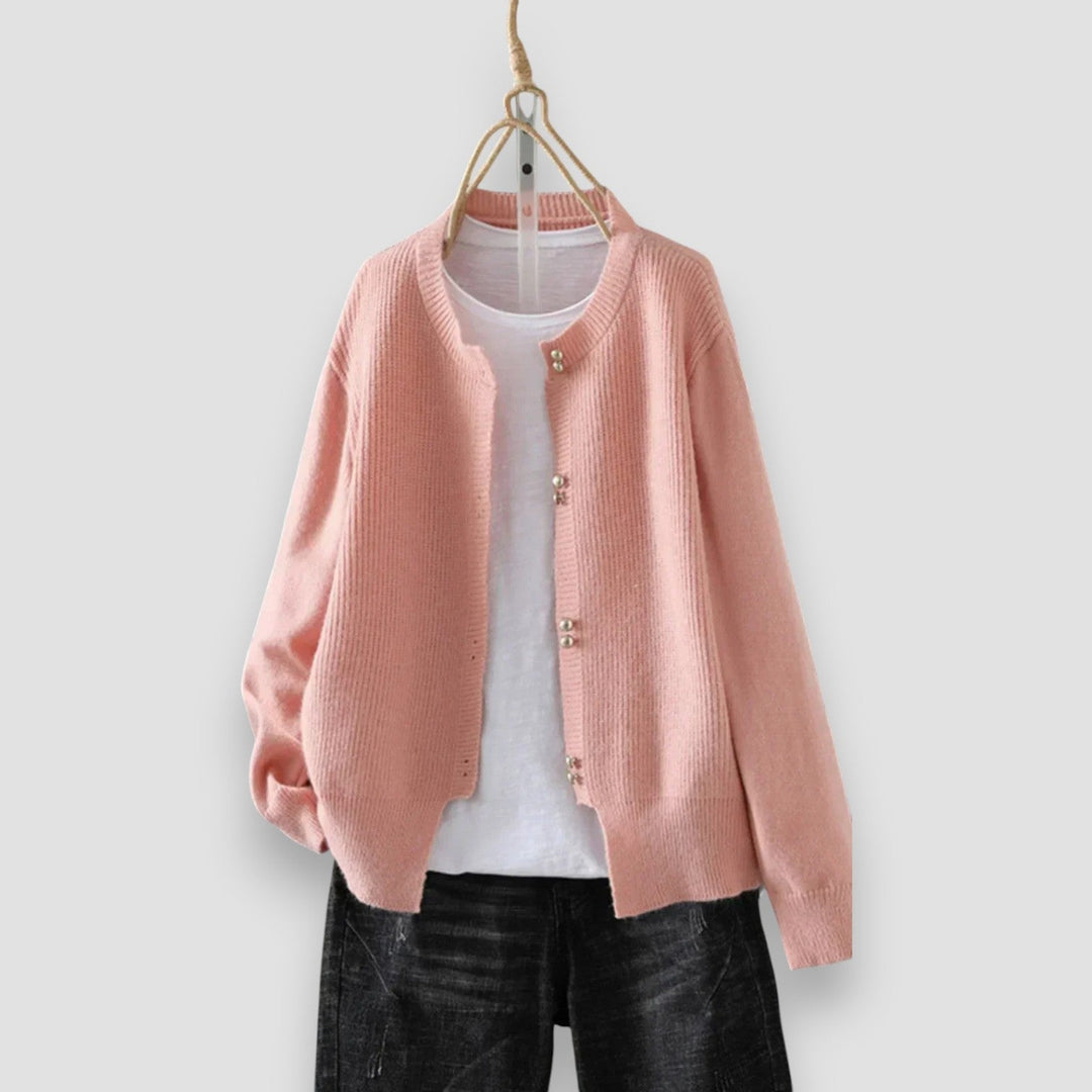 Women's Button Front Ribbed Sweater