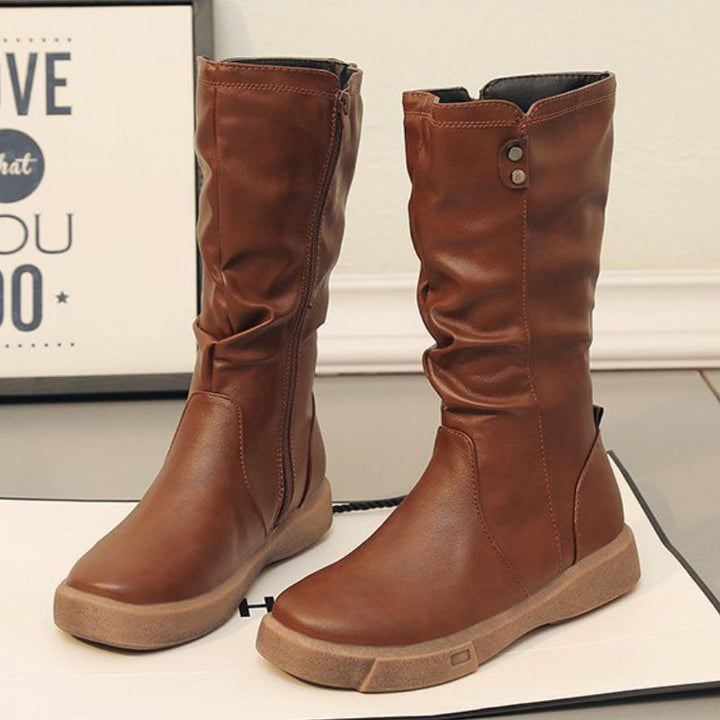 Women's Side-Zip Mid-Calf Boots