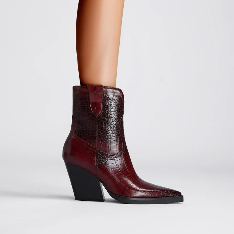 Women's Classic Block Heel Ankle Boots