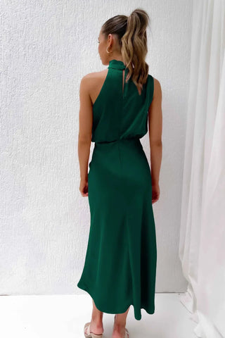 Women's Halter Neck Evening Maxi Dress