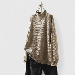 Women's Textured Mock Neck Sweater