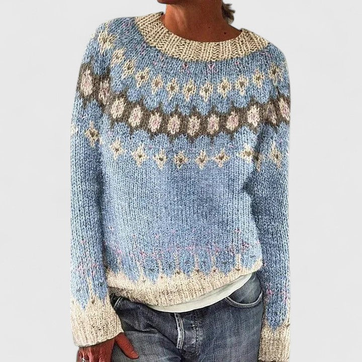 Women's Fair Isle Crew Neck Sweater