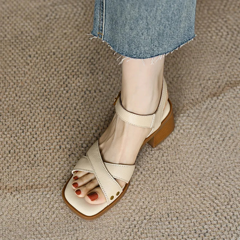 Fiorella™| Heeled Open Toe Shoes