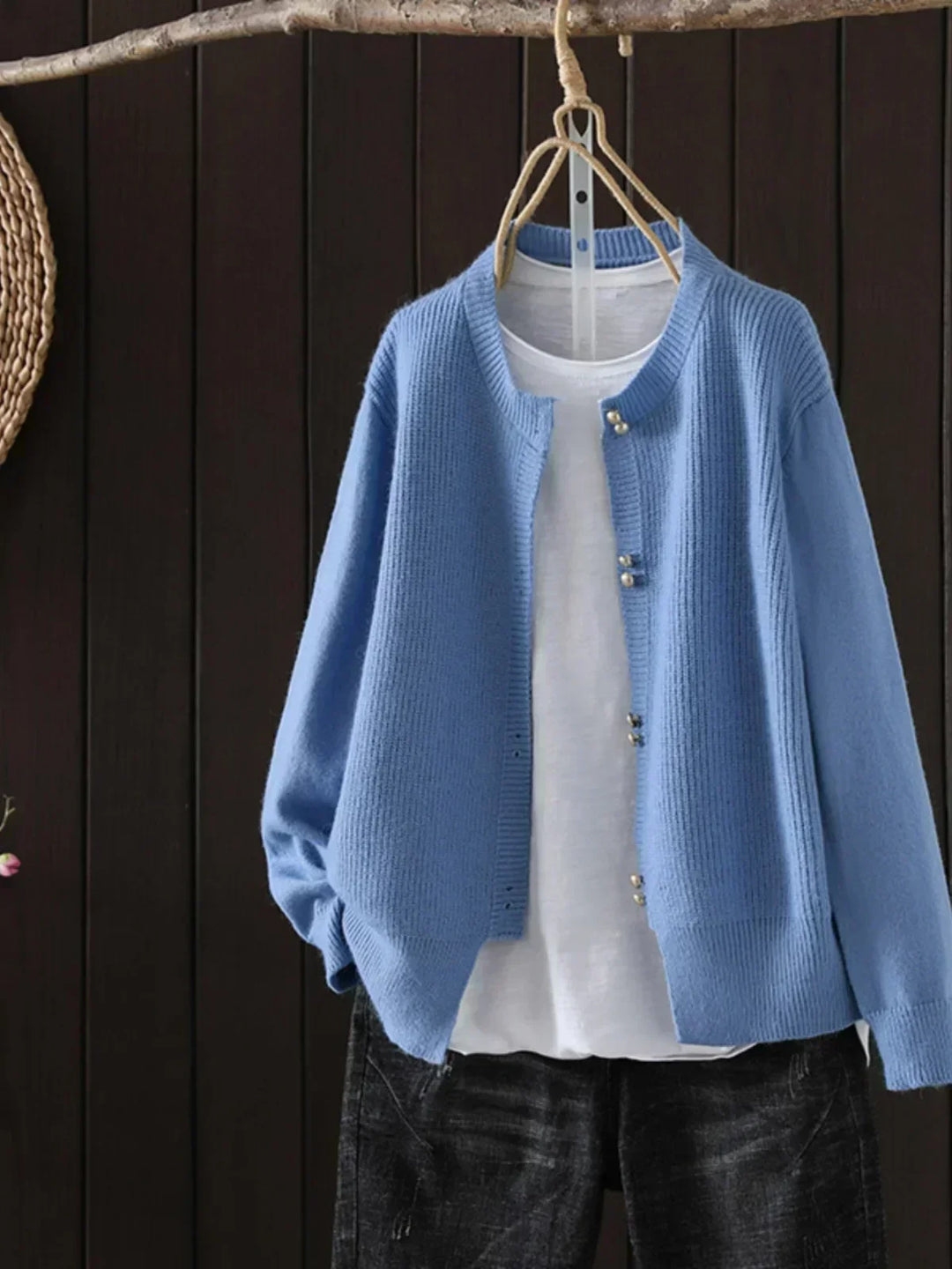 Women's Button Front Ribbed Sweater