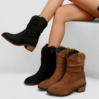Women's Pull-Tab Mid-Calf Boots