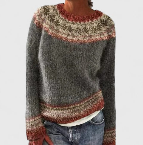 Women's Fair Isle Crew Neck Sweater