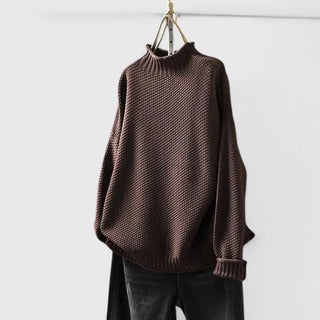 Women's Textured Mock Neck Sweater