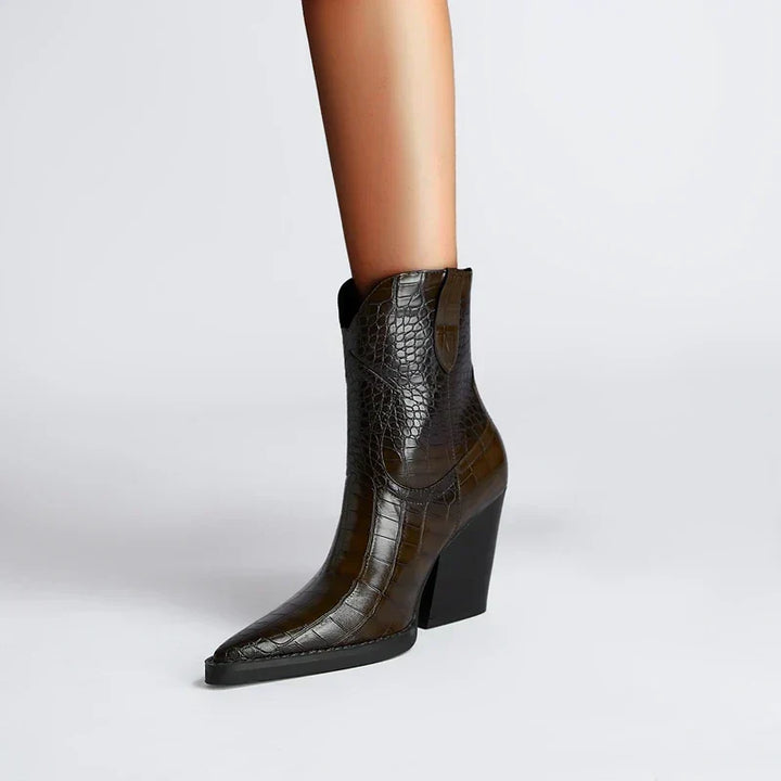 Women's Classic Block Heel Ankle Boots