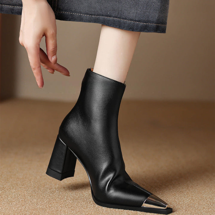 Women's Pointed Toe Heeled Ankle Boots