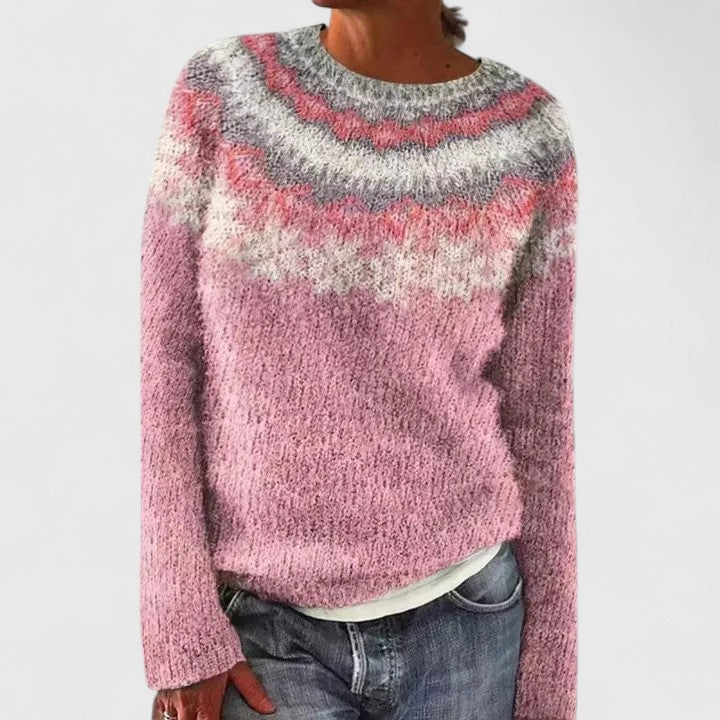 Women's Fair Isle Crew Neck Sweater
