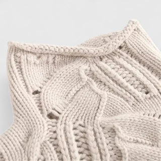 Women's Cable Knit Roll Neck Sweater