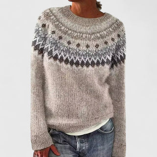 Women's Fair Isle Crew Neck Sweater