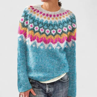 Women's Fair Isle Crew Neck Sweater