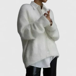 Women's Brushed Soft-Knit V-Neck Cardigan