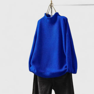 Women's Textured Mock Neck Sweater
