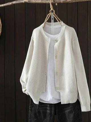 Women's Button Front Ribbed Sweater
