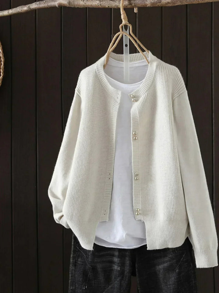 Women's Button Front Ribbed Sweater