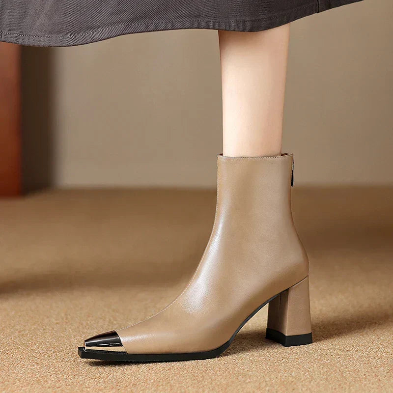 Women's Pointed Toe Heeled Ankle Boots