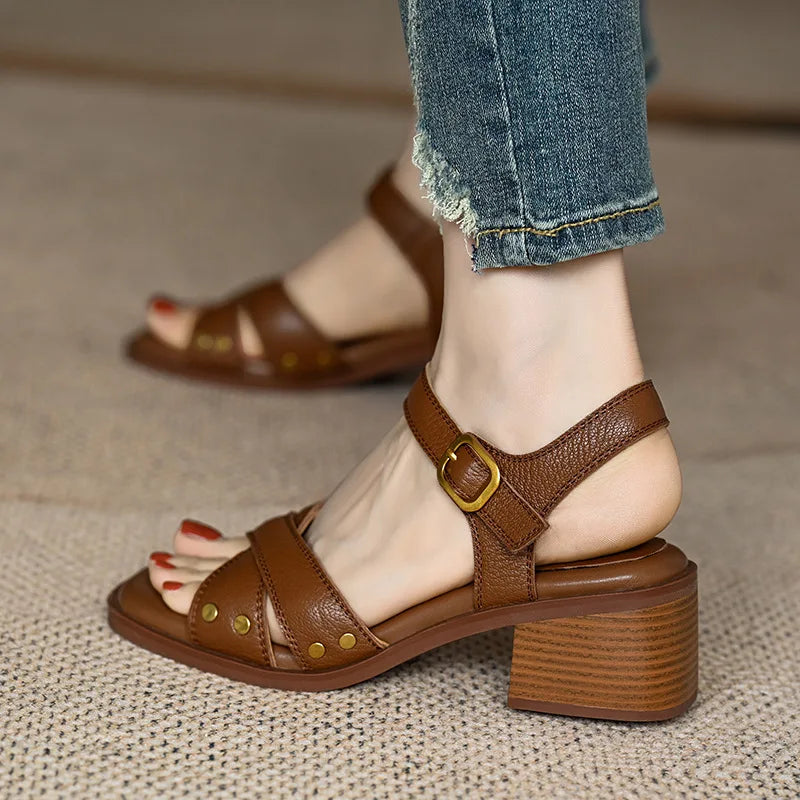 Fiorella™| Heeled Open Toe Shoes