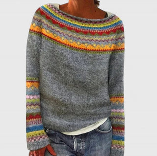 Women's Fair Isle Crew Neck Sweater
