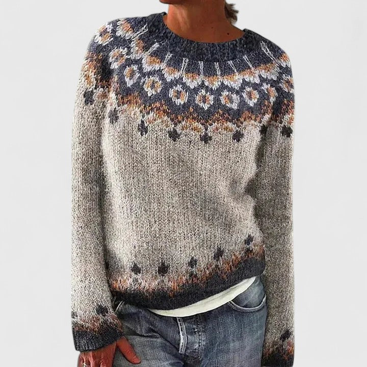 Women's Fair Isle Crew Neck Sweater