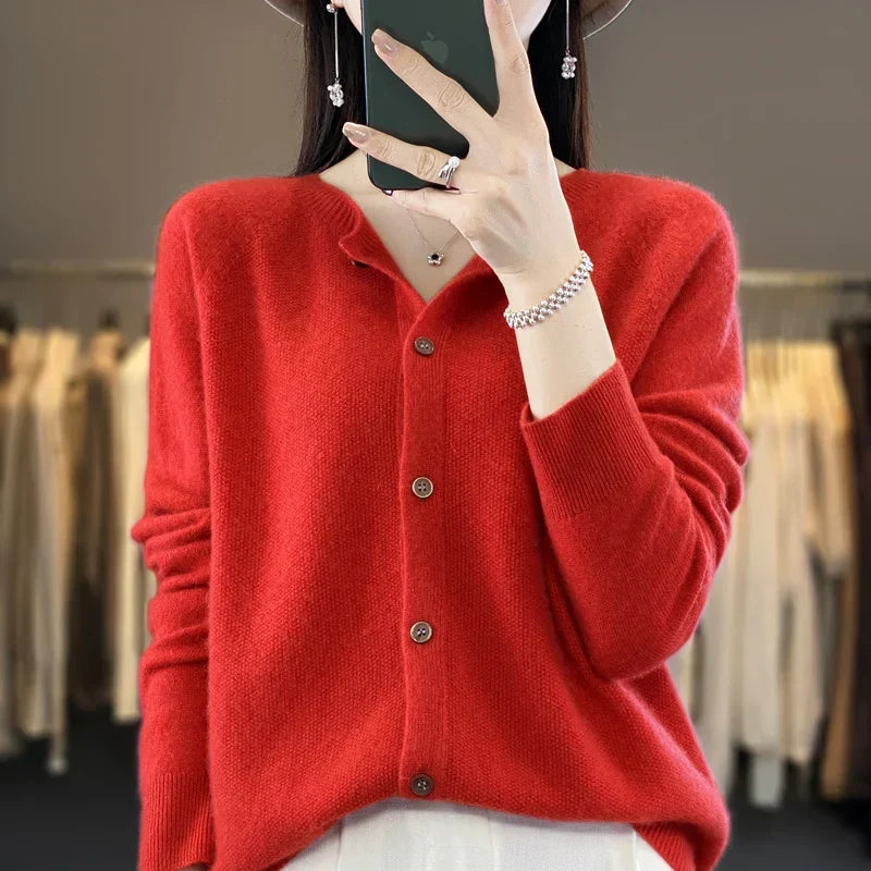 Women's Button Front Knit Cardigan