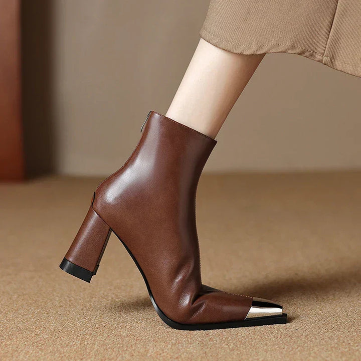 Women's Pointed Toe Heeled Ankle Boots